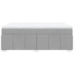 vidaXL Sommier à lattes de lit avec matelas Gris clair 160x200cm Tissu