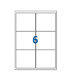 Lot de 200 Planches étiquettes autocollantes sur feuille A4 : 99 x 93 1 mm (6 étiquettes par feuille spéciales bons de transport)