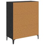 vidaXL Buffet Chêne noir 69 5 x 32 5 x 90 cm Bois d'ingénierie