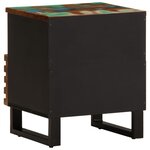 vidaXL Table de chevet 40x34x46 cm bois massif de récupération