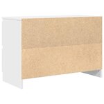 vidaXL Meuble TV blanc 80x35x54 cm bois d'ingénierie