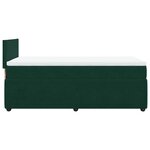 vidaXL Sommier à lattes de lit et matelas Vert foncé 80x200 cm Velours