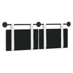 vidaXL Tête de lit suspendue Blanc Tissu