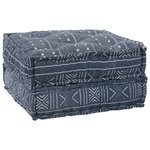 vidaXL Coussin 2 Pièces Bleu 70 x 70 x 36 cm Polyester