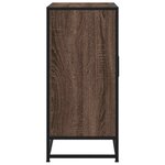 vidaXL Buffet chêne marron 68x35x76 cm bois d'ingénierie et métal