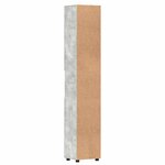 vidaXL Cabinet de salle de bain TULUM Gris béton 37 x 31.5 x 203 cm