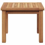 vidaXL Table basse Marron 45 x 45 x 36 cm Bois de teck solide