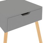 vidaXL Tables de chevet 2 Pièces Gris 40x40x56 cm Bois d'ingénierie