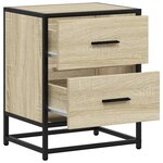 vidaXL Table de chevet chêne sonoma 40x31x50 cm bois d’ingénierie