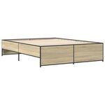 vidaXL Cadre de lit sans matelas chêne sonoma 140x200 cm