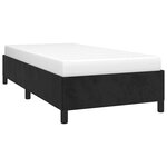 vidaXL Cadre de lit sans matelas noir king taille unique velours