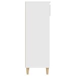 vidaXL Armoire à chaussures Blanc 40x36x105 cm Bois d'ingénierie