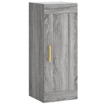vidaXL Buffet haut sonoma gris 34 5x34x180 cm bois d'ingénierie