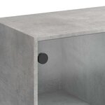 vidaXL Buffet gris béton 102x37x75 5 cm bois d'ingénierie