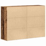 vidaXL Buffets 2 Pièces Bois Ancien 60x31x84 cm Panneau de Bois