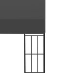 vidaXL Belvédère mural 3x4 m Anthracite Tissu