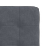 vidaXL Chaises à manger lot de 2 Gris foncé Velours