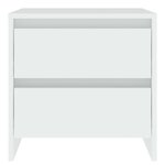 vidaXL Table de chevet blanc 45x34 5x44 5 cm bois d’ingénierie