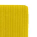 vidaXL Chaises à manger lot de 6 jaune velours