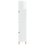 vidaXL Ensemble de Meubles 2 Pièces Blanc brillant Bois d'ingénierie