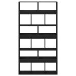 vidaXL Étagère 2 Pièces Chêne noir 100 x 33 x 187 5 cm Bois d'ingénierie