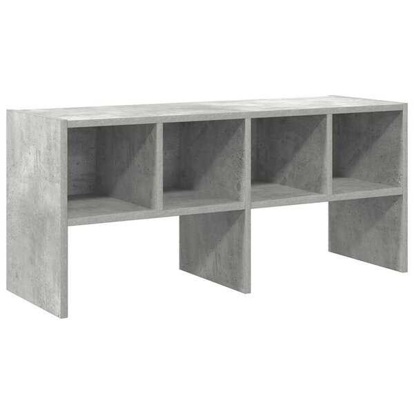 vidaXL Étagère à chaussures empilable gris béton 89 5x30x40 cm