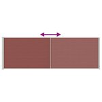 vidaXL Auvent latéral rétractable de patio 200x600 cm Marron