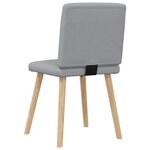 vidaXL Chaises à manger lot de 4 gris clair tissu