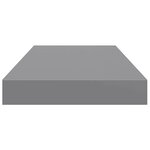 vidaXL Étagère murale flottante gris 50x23x3 8 cm MDF