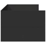 vidaXL Lit de jour avec tiroirs sans matelas noir 90x190 cm