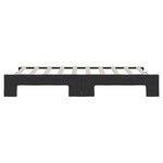 vidaXL Lit de jour avec lit gigogne noir 90x190 cm tissu