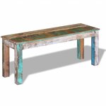 vidaXL Banc 110x35x45 cm Bois de récupération massif