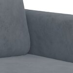 vidaXL Ensemble de canapés 2 Pièces gris foncé velours