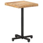 vidaXL Table de bistro Carrée 50x50x75 cm Bois de manguier brut
