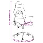 vidaXL Chaise de jeu de massage Noir et rouge Similicuir