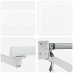 vidaXL Store Rétractable Automatique Blanc 500x300 cm
