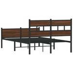vidaXL Cadre de lit sans matelas chêne marron 120x190 cm