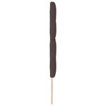vidaXL Tête de lit réglable en hauteur Marron foncé 160 cm tissu