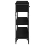 vidaXL Table console Chêne noir 72 5 x 25 x 75 cm Bois d'ingénierie