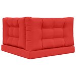 vidaXL Coussin de canapé d'extérieur 3 Pièces Rouge Polyester