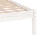 vidaXL Cadre de lit sans matelas blanc bois massif 90x200 cm