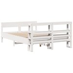 vidaXL Cadre de lit sans matelas blanc 120x200 cm bois de pin massif
