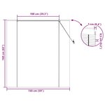 vidaXL Stores et Occultants avec des rideaux Jaune 150 x 160 cm Bambou