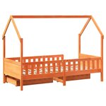 vidaXL Cadre de lit enfants avec tiroirs sans matelas 80x200 cm bois