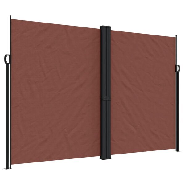 vidaXL Auvent latéral rétractable marron 220x1000 cm