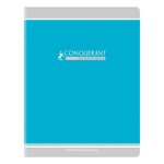 Cahier piqûre 96 pages seyès 90 g  couverture carte recyclée  format 21 x 29 7 cm CONQUERANT