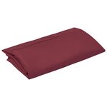 vidaXL Tissu de remplacement pour parasol déporté bordeaux rouge 300cm
