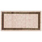 vidaXL Coureur de Tapis MARSA Noir 100 x 200 cm Polyester et PVC
