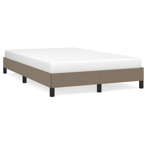 vidaXL Cadre de lit Taupe 120x200 cm Tissu