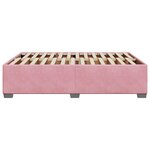 vidaXL Cadre de lit sans matelas rose 160x200 cm velours